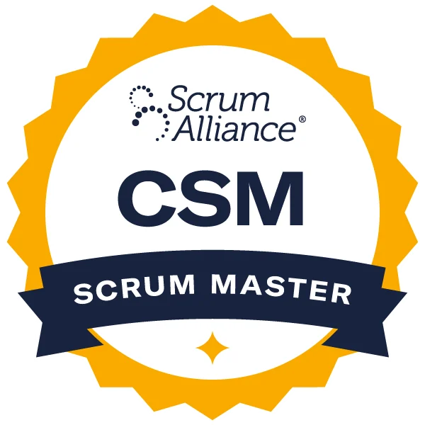 Scrum Alliance Certified ScrumMaster badge